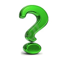 Question mark made from Jell-O