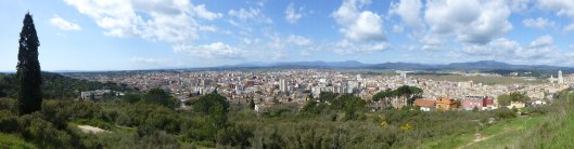 panorama of Girona