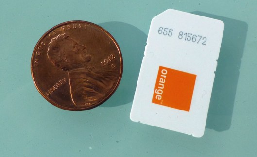 Photo of Spanish SIM card