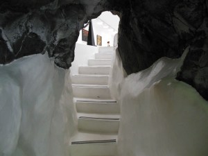 One of the rooms inside Manrique's home