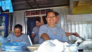 The charming ladies at Marisma's Taco Stand, Puerto Vallarta, Mexico.
