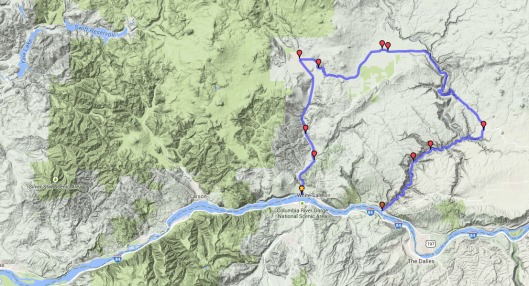 One of two dozen motorcycle routes I've been planning