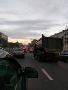 Rush hour in Moscow 